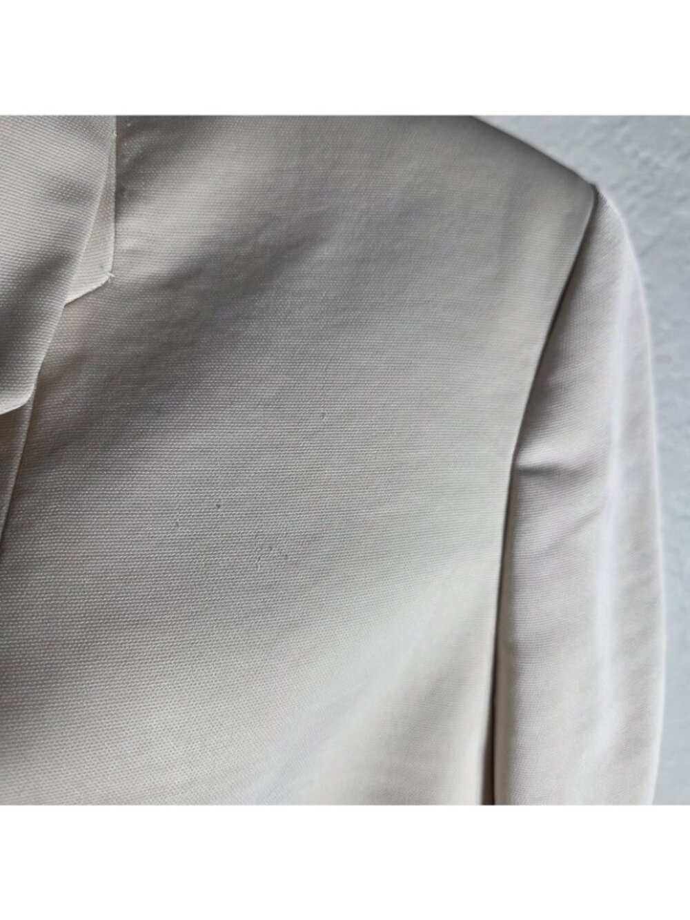 Express Womens Cream Long Blazer Open Front Size S Jacket Long Sleeve - Picture 3 of 16